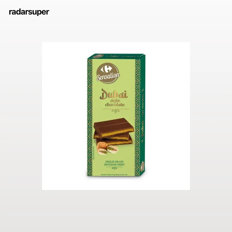Chocolate estido Dubai Carrefour Sensation 150 g.