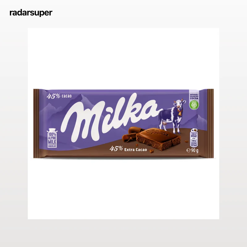 Chocolate extra cacao 45% Milka 90 g