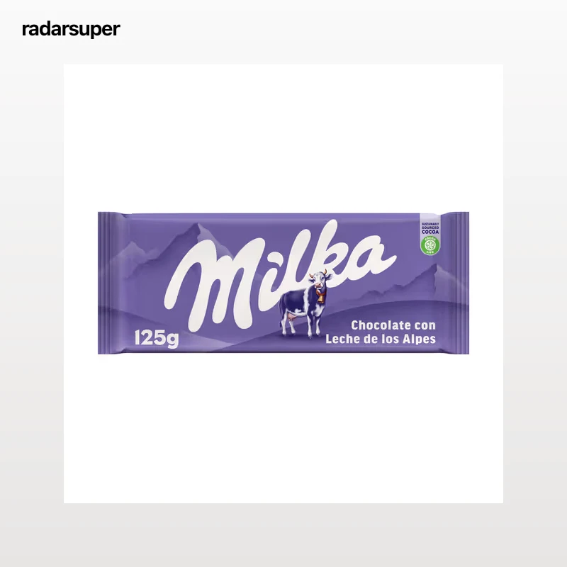 Chocolate con leche Milka 125 g