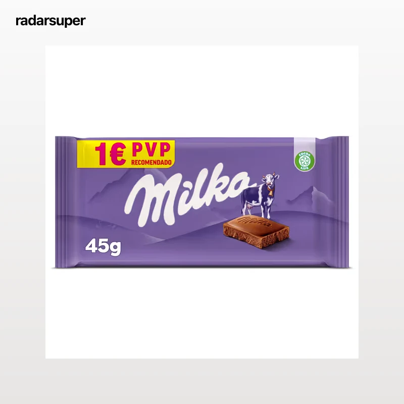 Chocolate con leche Milka 45 g