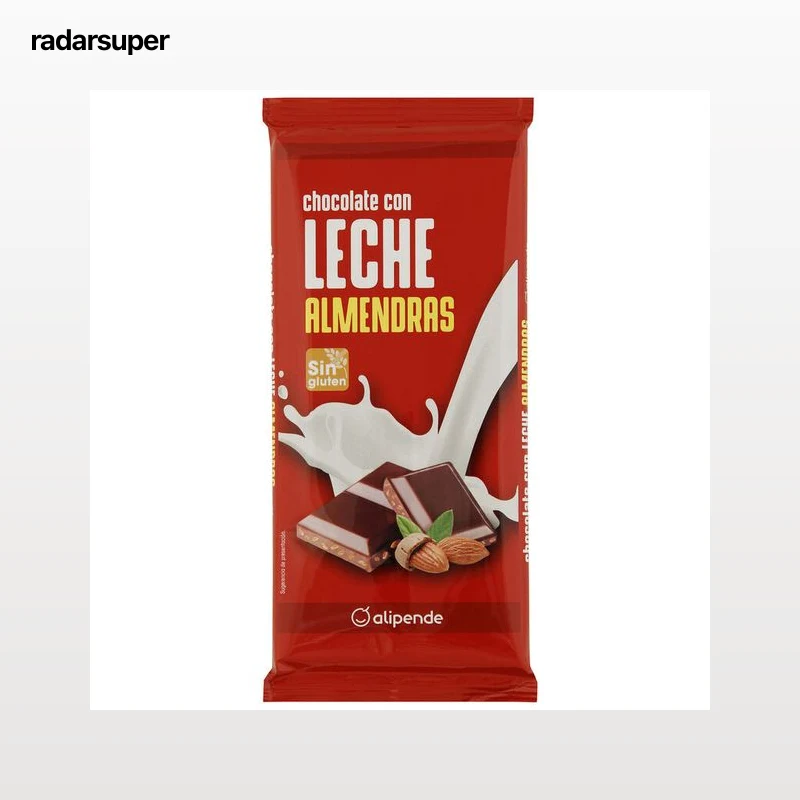Chocolate con leche y almendras Alipende 150g