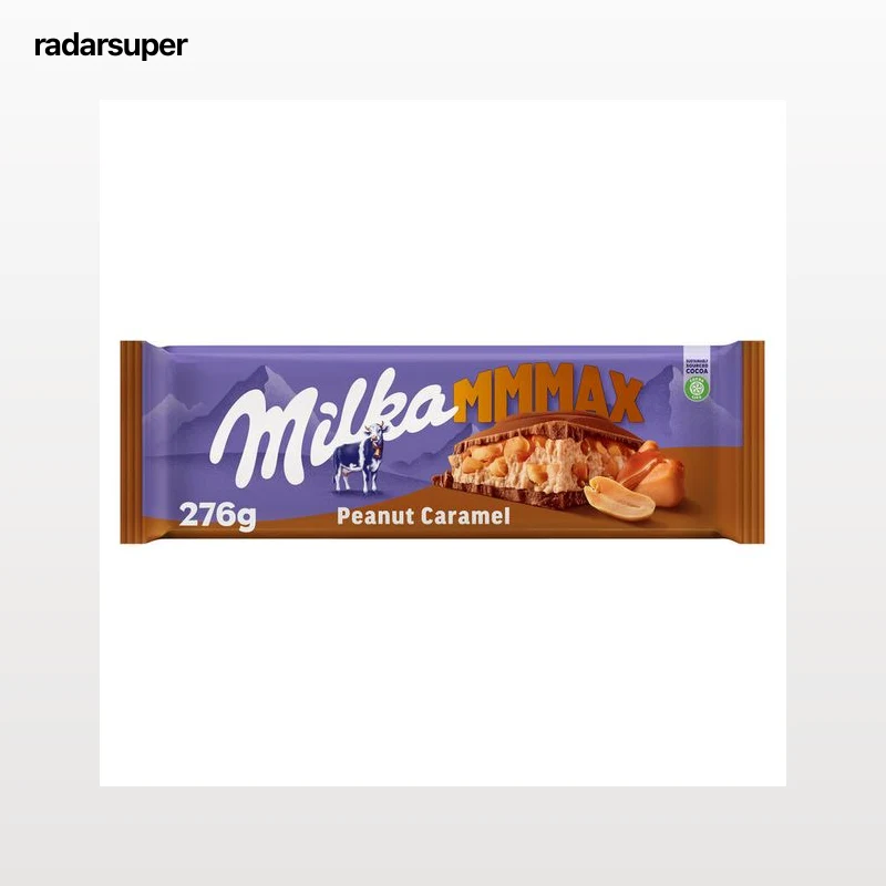 Chocolate con leche, caramelo y cacahuete Milka 276g