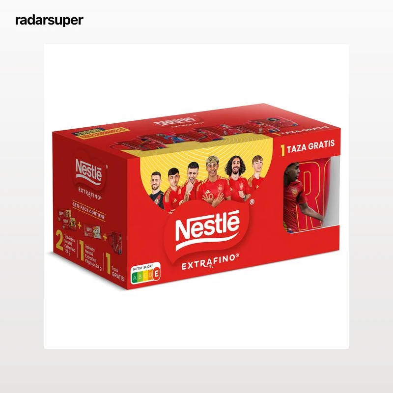 Chocolate con leche + chocolate filipinos Nestlé 334 g + taza gratis