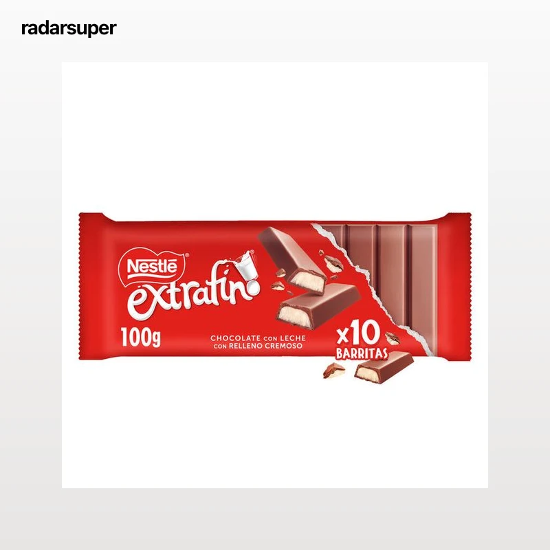 Chocolate con leche extrafino relleno cremoso Nestle 100g