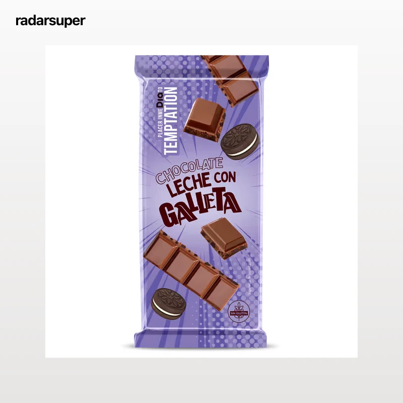 Chocolate con leche con galleta Dia Temptation 100 g