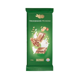 Chocolate con leche Hacendado avellanas troceadas