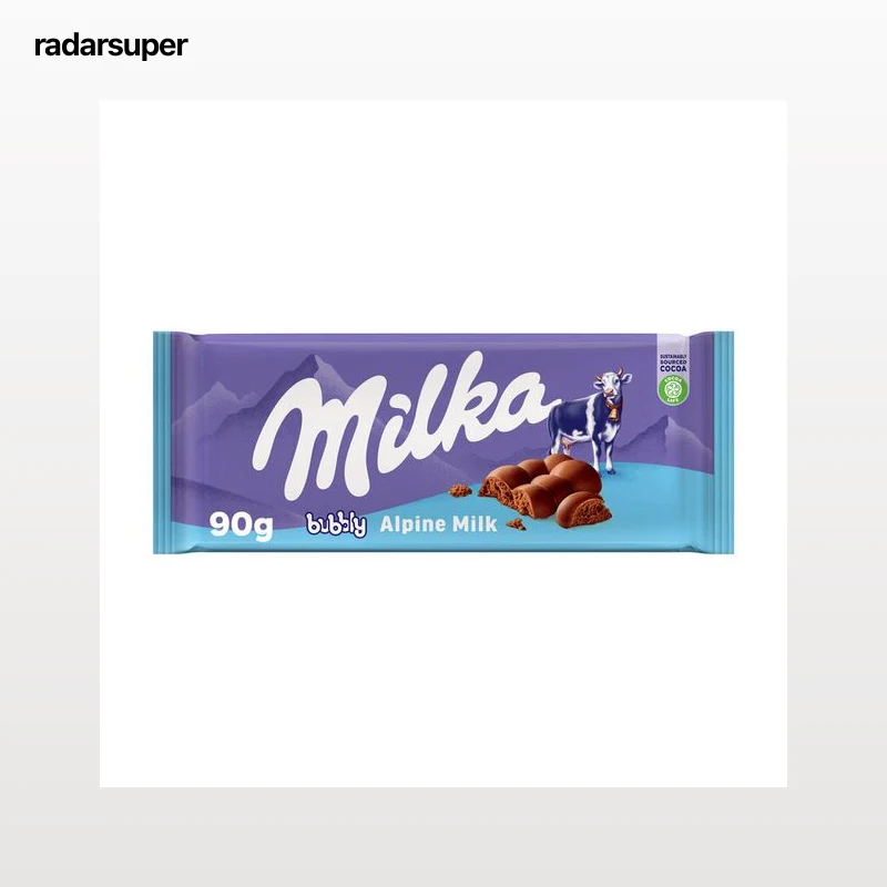 Chocolate con leche Milka 90g bubbly