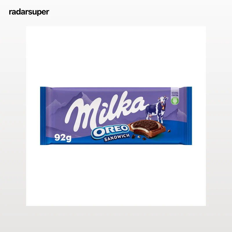 Chocolate con leche Milka sandwich 92g con oreo