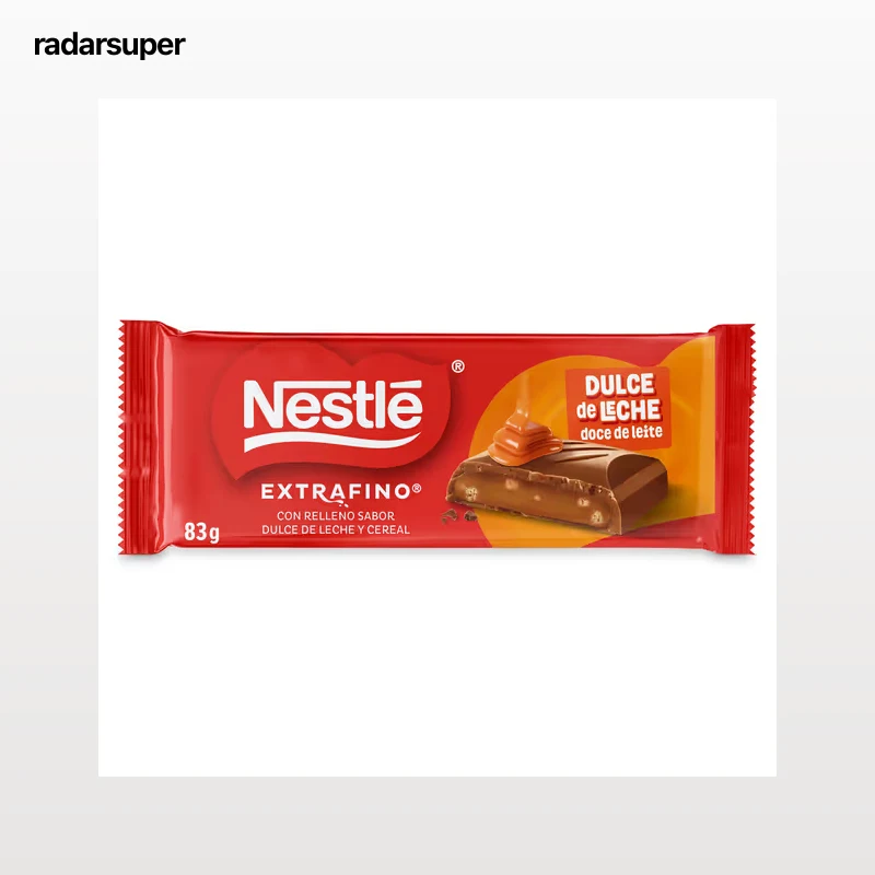 Chocolate con leche con relleno sabor dulce de leche Nestlé Extrafino  83 g