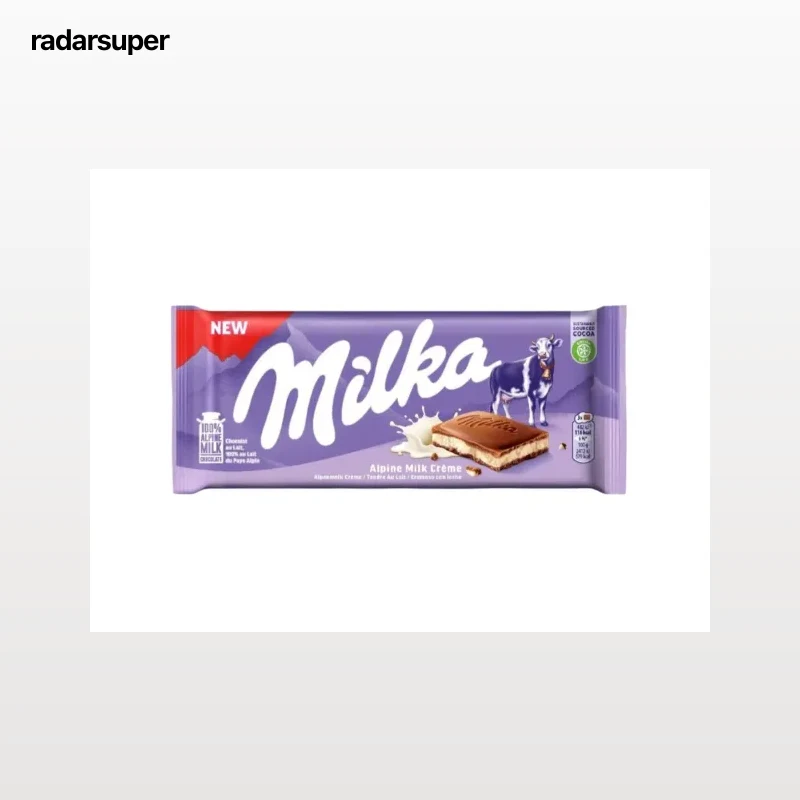 CHOCOLATE DE LEITE MILKA RECHEIO CREME LEITE 100G