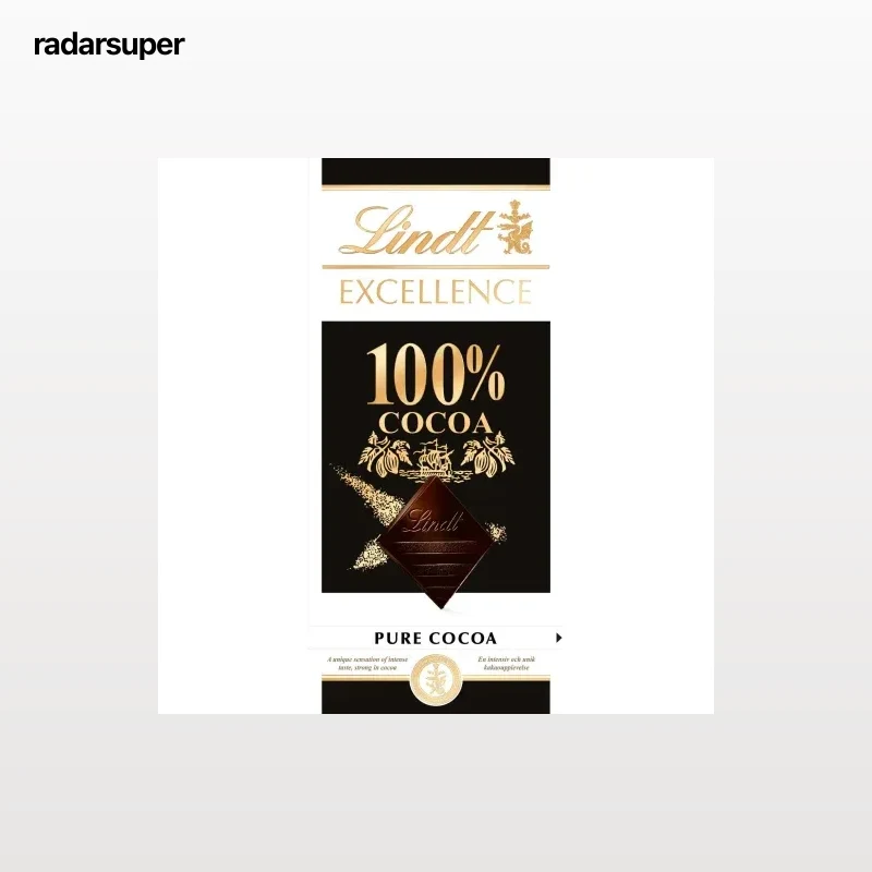 Chocolate negro 100% cacao Lindt Excellence 50 g.
