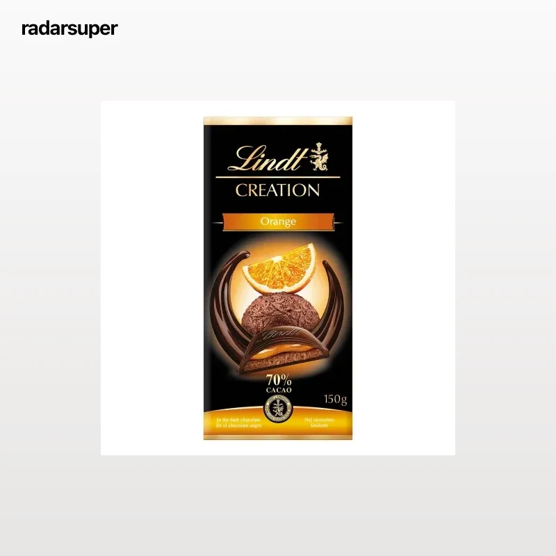 Chocolate negro 70% relleno de naranja Lindt Creation 150 g.