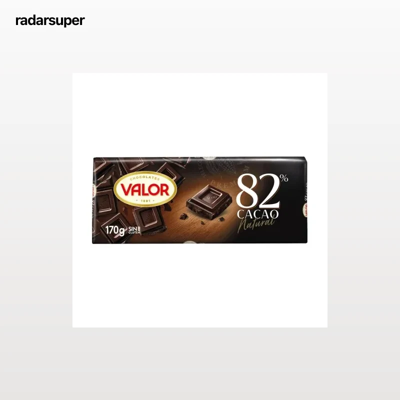 Chocolate negro 82% Valor sin gluten 170 g.