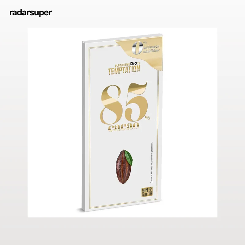 Chocolate negro 85% cacao sin azúcares añadidos Dia Temptation 100 g
