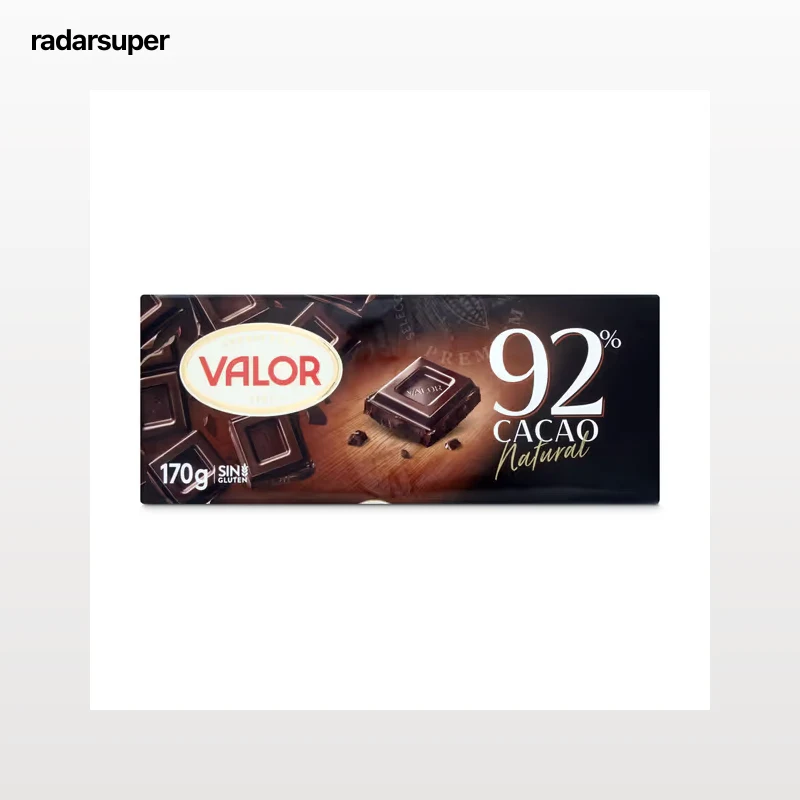 Chocolate negro 92% cacao Valor 170 g
