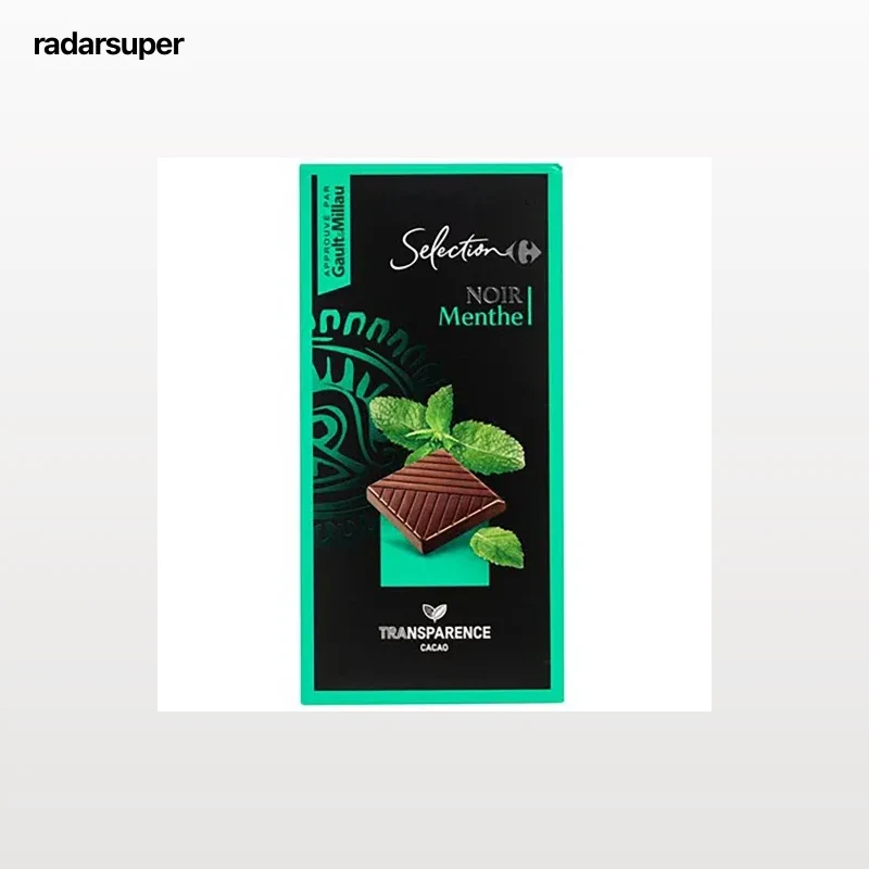 Chocolate negro con menta Carrefour Selection 100 g.