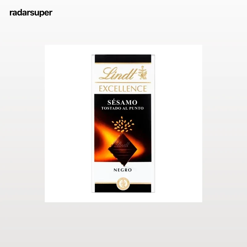 Chocolate negro con sésamo tostado Lindt Excellence 100 g.