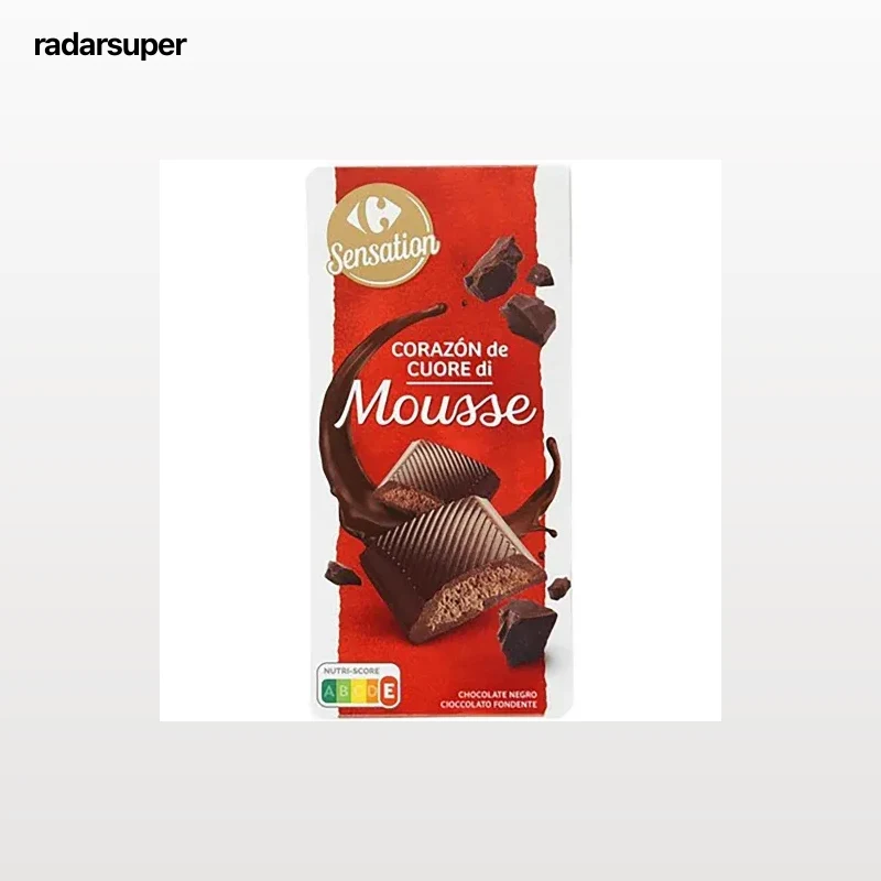 Chocolate negro relleno de mousse Carrefour Sensation 160 g.