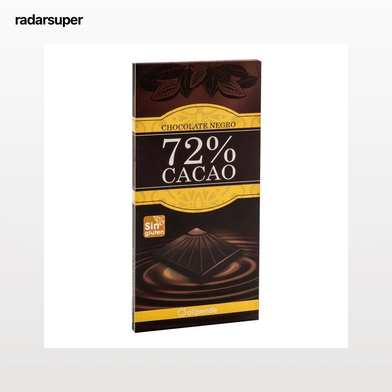 Chocolate negro sin gluten Alipende 100g 72% de cacao