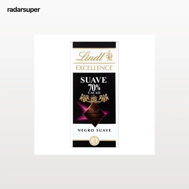 Chocolate negro suave 70% Lindt Excellence 100 g.