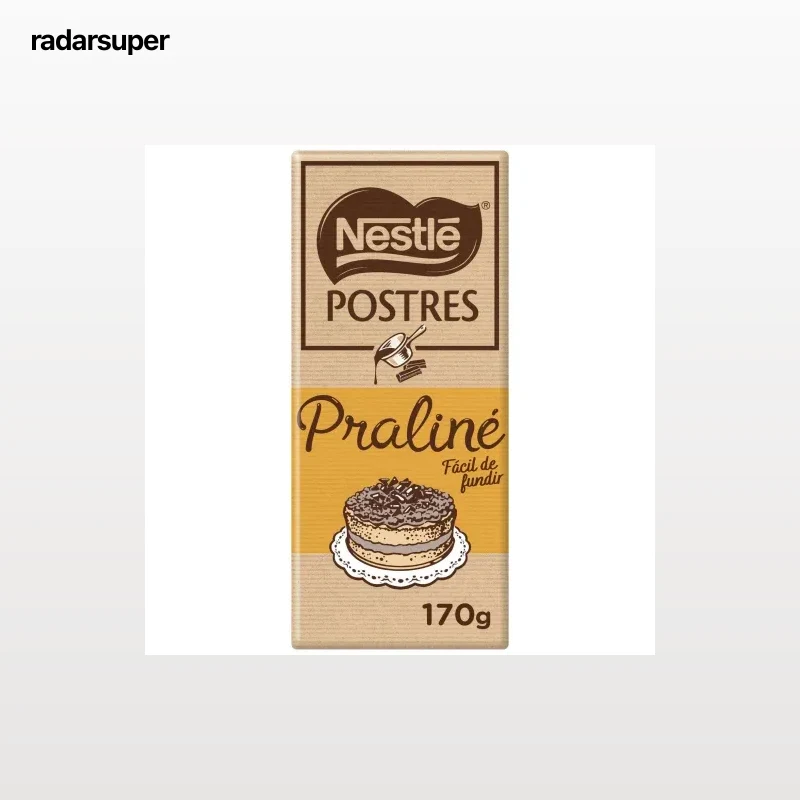 Chocolate praliné para repostería Nestlé Postres 170 g.