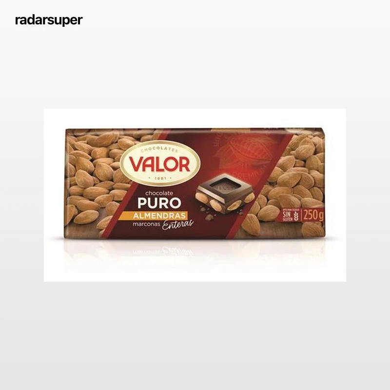 Chocolate puro almendras Valor 250g