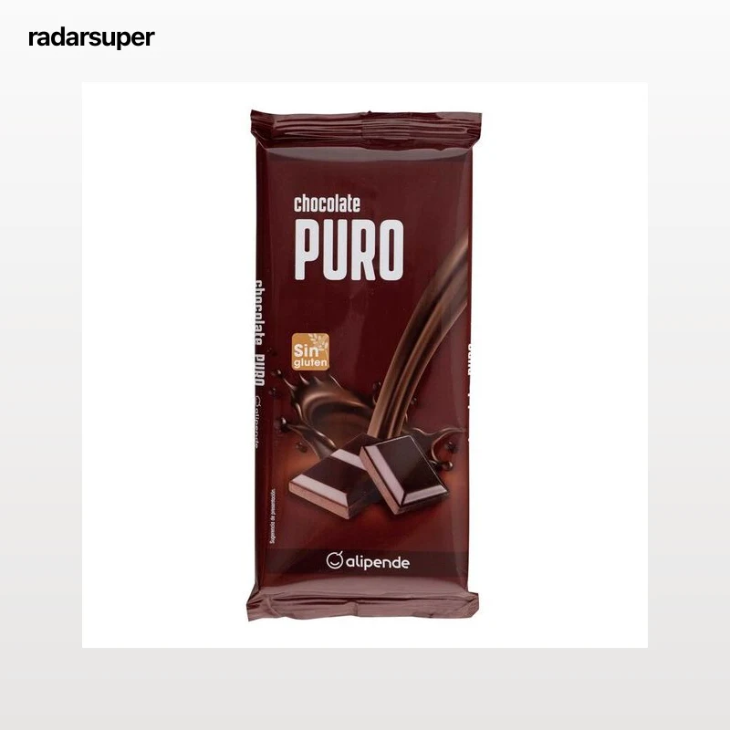 Chocolate puro sin gluten Alipende 150g