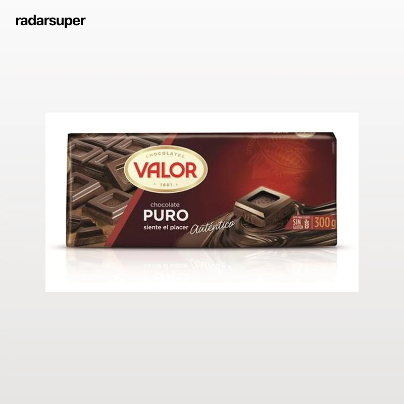 Chocolate puro sin gluten Valor 300g