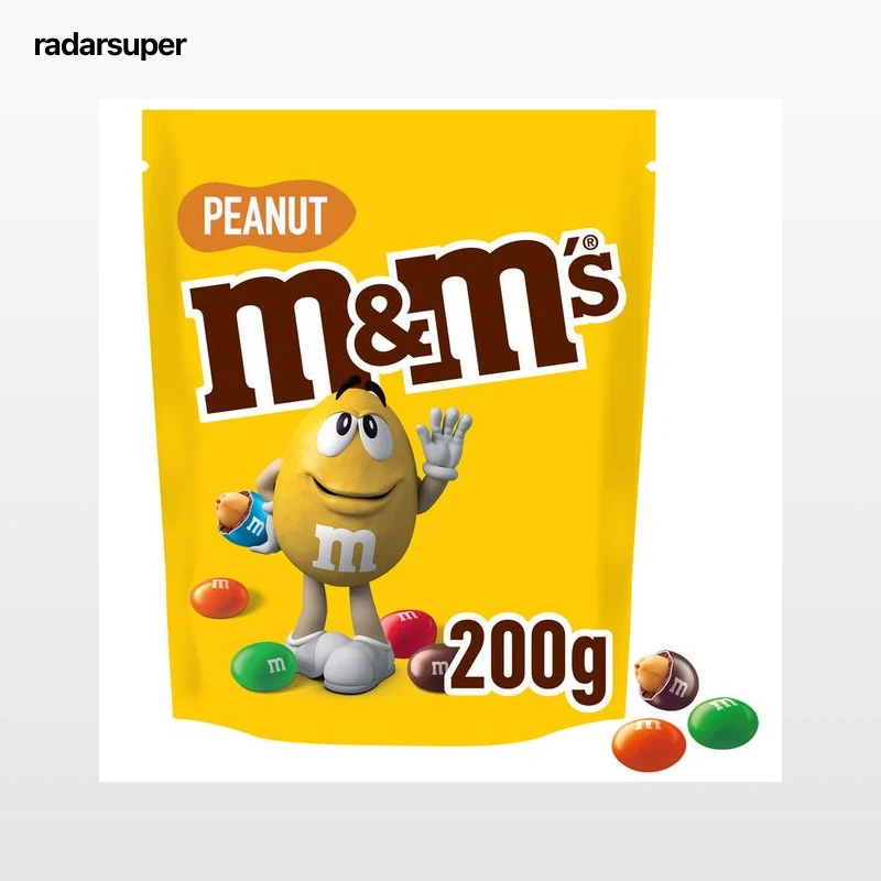 Chocolatina de chocolate con leche y rellenos de cacahuete M&M's 200g