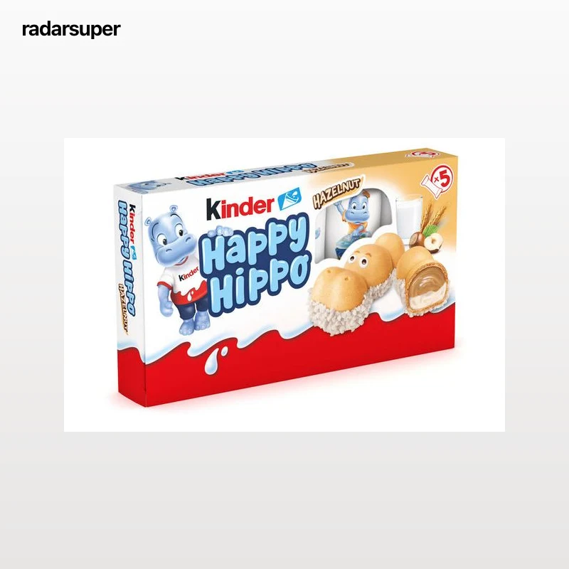 Chocolatina Kinder 5u happy hippo con avellana