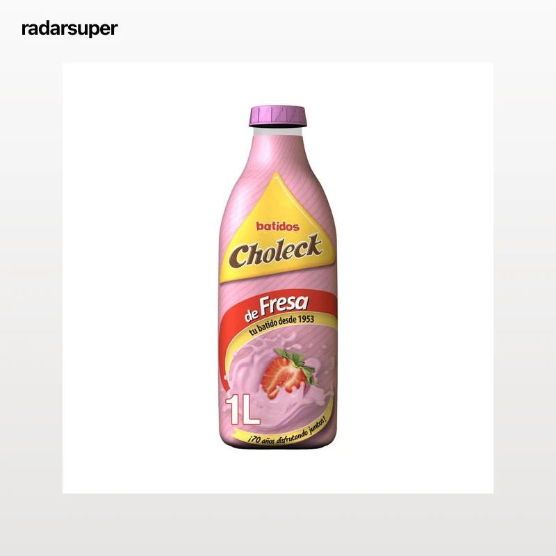 CHOLECK Batido con sabor a fresa 1 l.