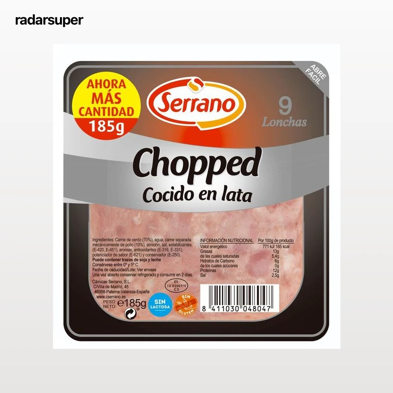 Chopped cocido en lata Serrano 185g