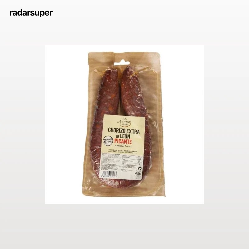 Chorizo de león picante De Nuestra Tierra 450 g.