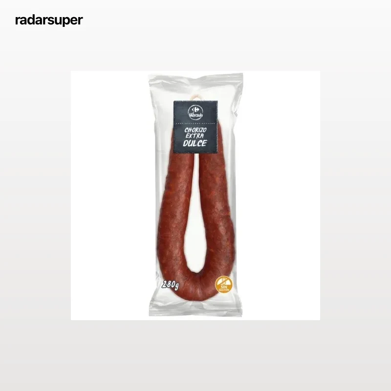 Chorizo extra dulce Carrefour sin gluten 280 g.