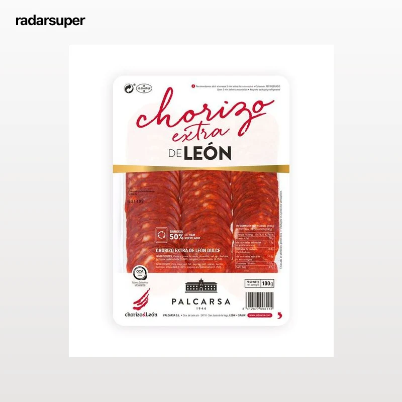 Chorizo de león Palcarsa 100g en lonchas