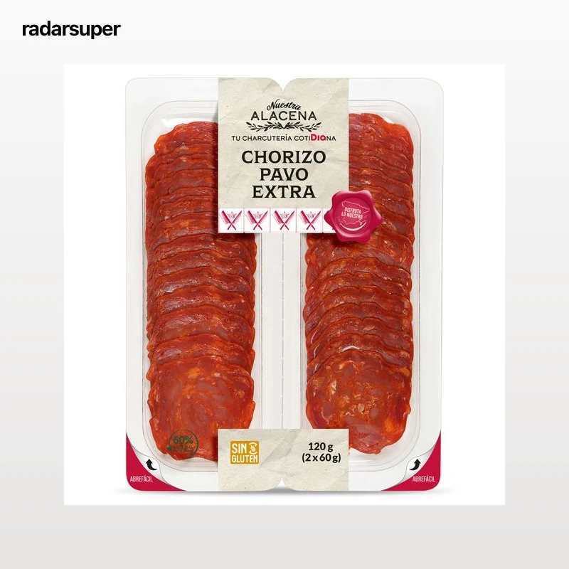 Chorizo de pavo extra Dia Nuestra Alacena 2 x 60 g