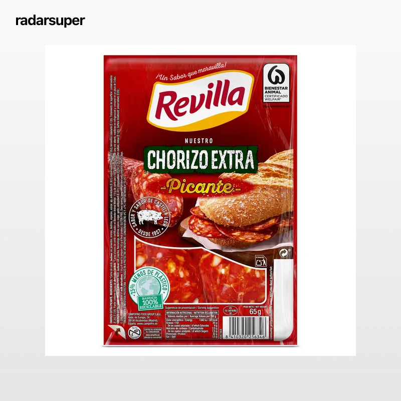 Chorizo picante extra Revilla 65 g