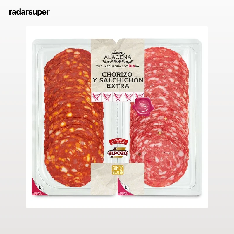 Chorizo y salchichón extra Dia Nuestra Alacena 2 x 100 g