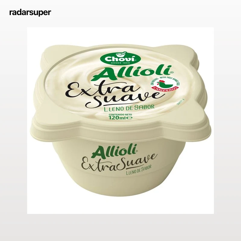 CHOVI Allioli extrasuave, mortero 120 ml.