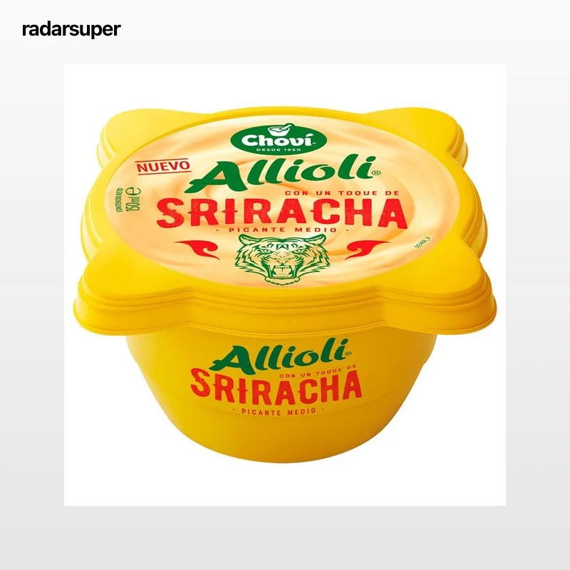 CHOVI Allioli con un toque de Sriracha (picante medio) 150 ml.
