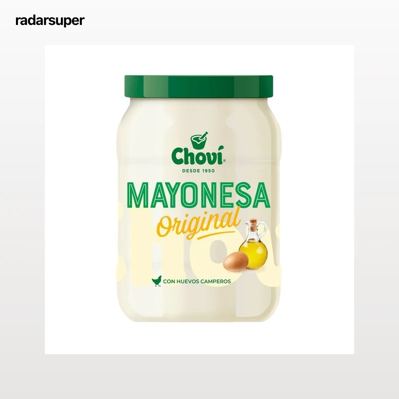 CHOVI Original Mayonesa clásica elaborada con huevos camperos tarro 400 ml.