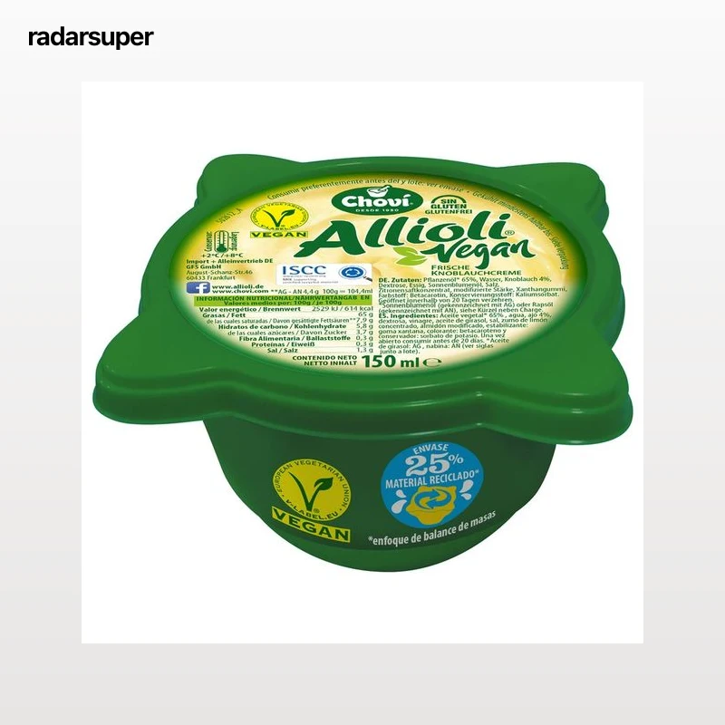 CHOVI Salsa alioli vegana CHOVI 150 ml.