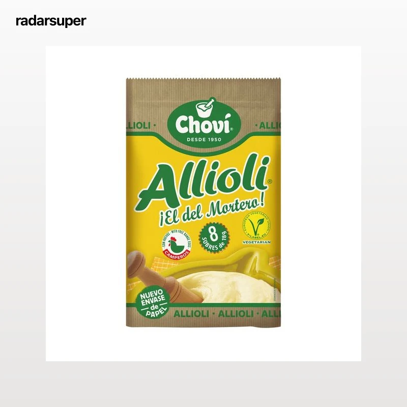CHOVI Salsa allioli en prácticos sobres monodosis CHOVI 8 uds.