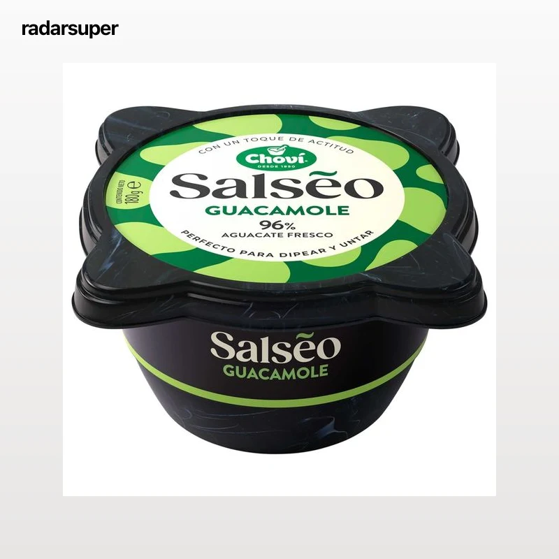CHOVI Salseo Guacamole (96% aguacate fresco) suave 180 g.
