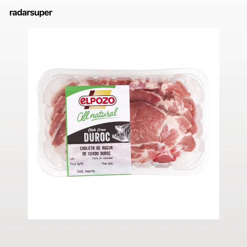Chuleta de aguja de cerdo duroc ElPozo 600g aproximadamente