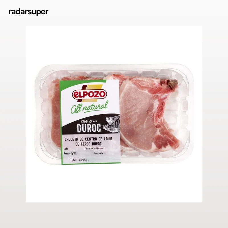 Chuleta de lomo de cerdo duroc ElPozo 600g aproximadamente