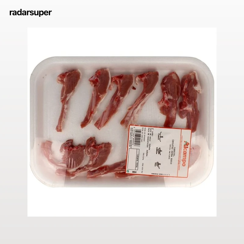 Chuletas extra de cabrito, ideales para plancha o barbacoa