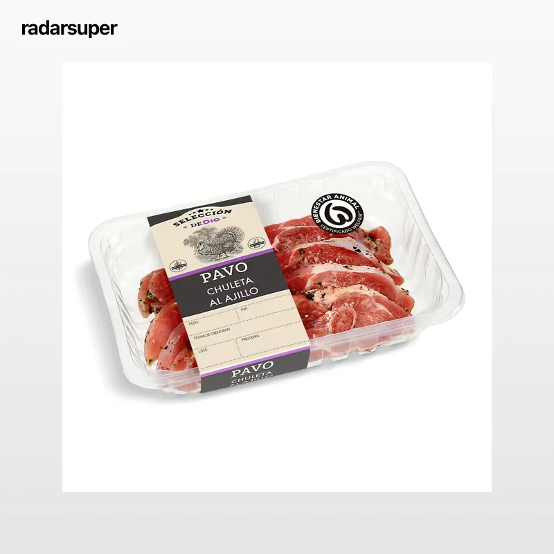 Chuletas de pavo al ajillo Selección de Dia 680 g aprox.