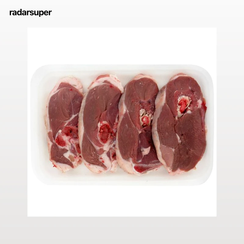 Chuletas de pierna de cordero recental