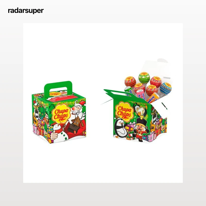 CHUPA CHUPS Caja de caramelos con palo mix sabores 103gr